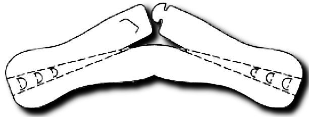 Schulterformer aus Pappe mit integrierter Rutschbremse