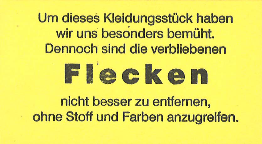 Fleckenzettel zur Markierung und Kennzeichnung - gelb