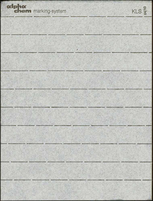 Buttonhole strips without numbering - white