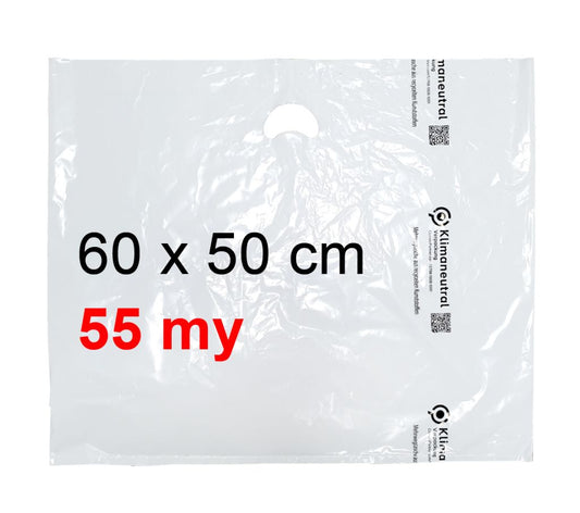 Tragetasche Mehrweg 60 x 50 cm | 55 my DKFOL-ÖKO, Klimaneutral