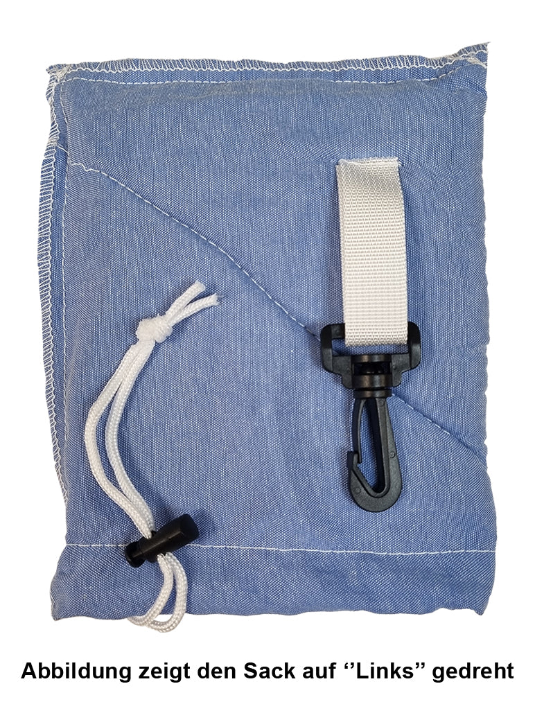 Schutzbeutel für Schnallen und Karabinerhaken - blau