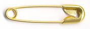 Safety pins 28 mm, nickel-plated steel
