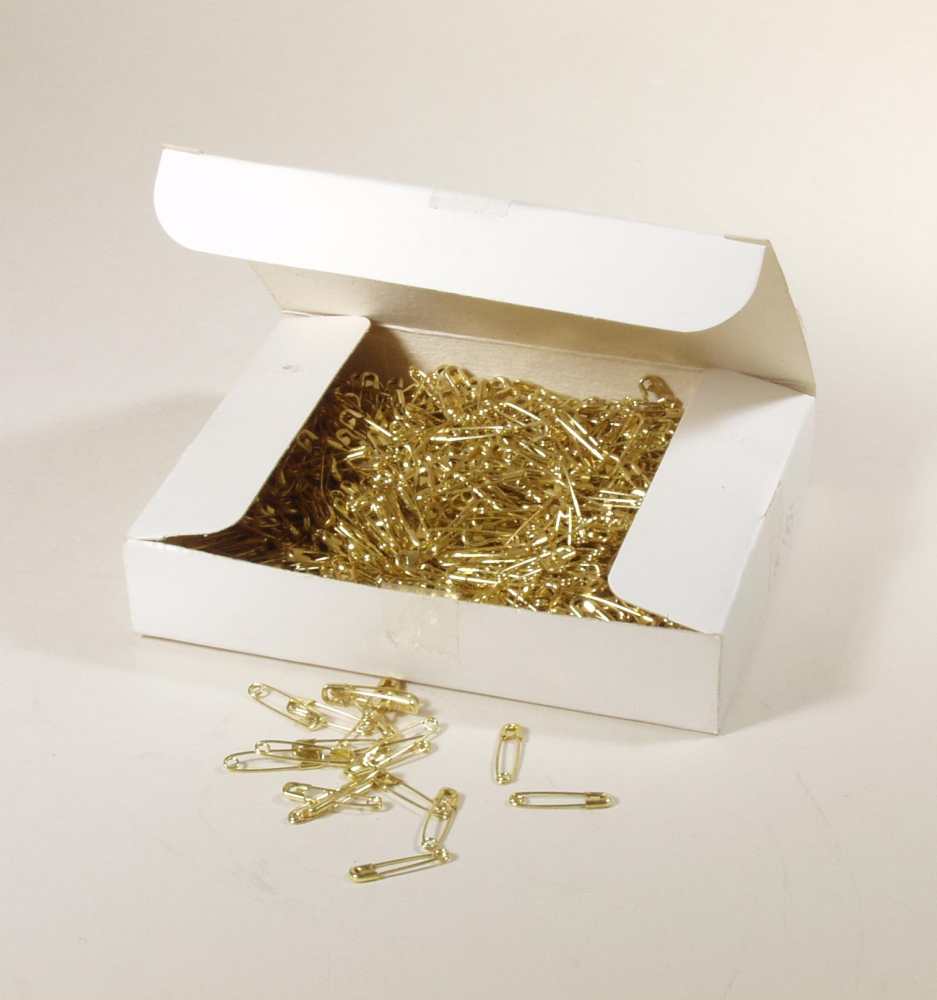 Safety pins 28 mm, nickel-plated steel
