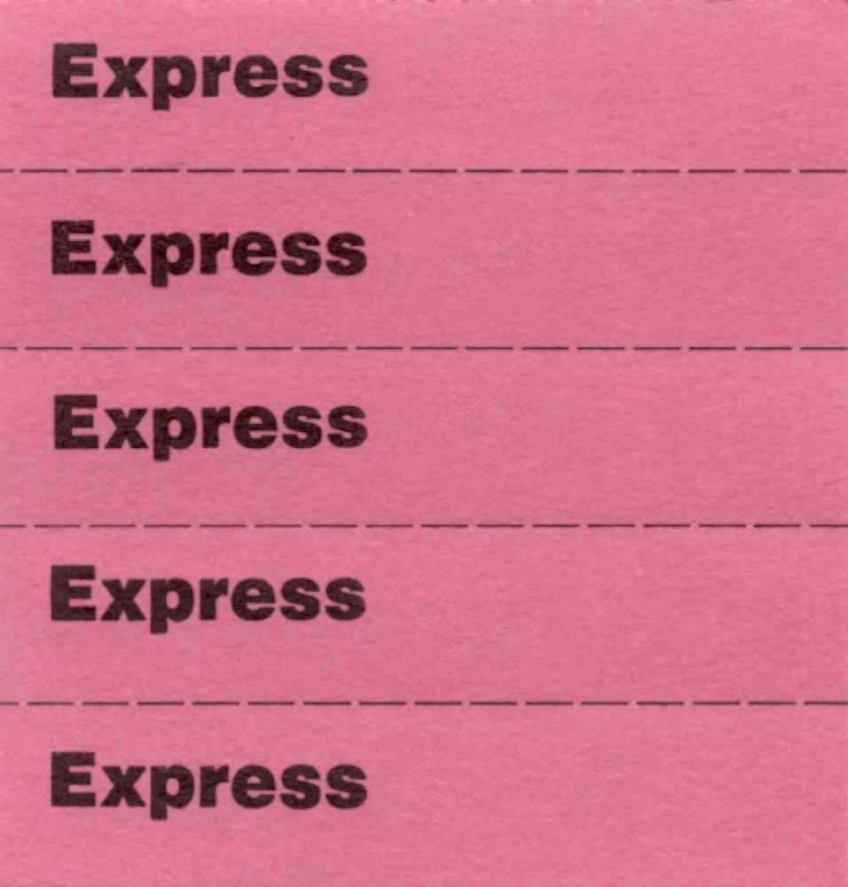 Buttonhole strips without numbering - orange