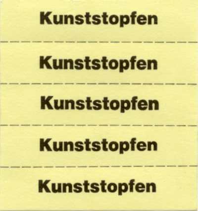 Buttonhole strips without numbering - orange