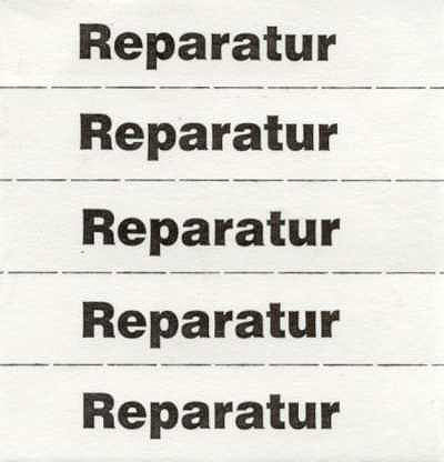 Buttonhole strips without numbering - orange