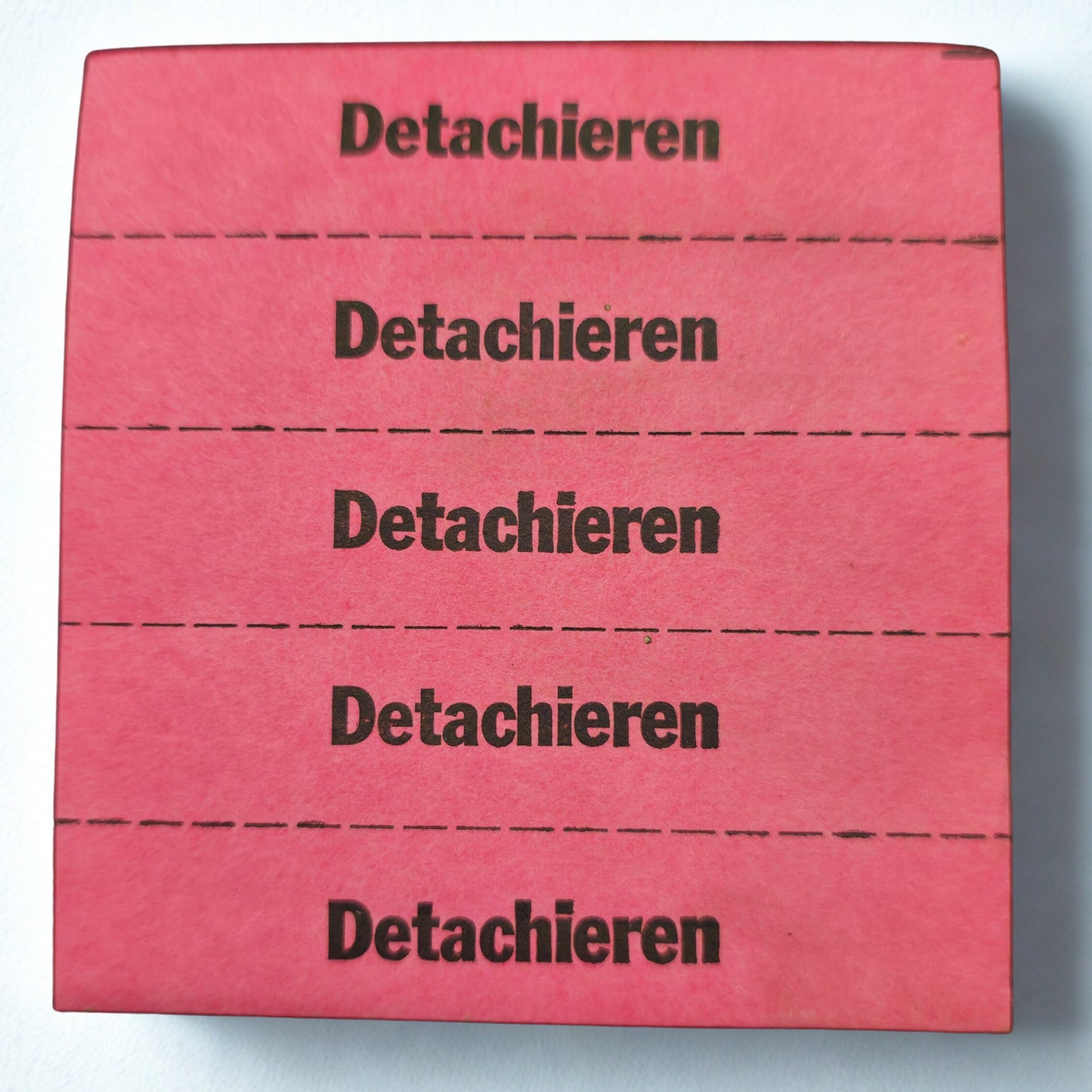 Buttonhole strips without numbering - orange