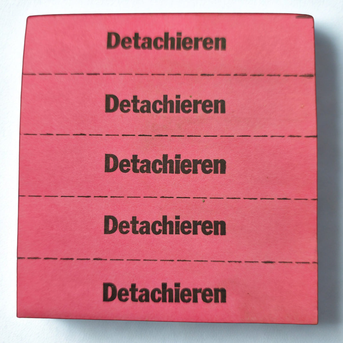 Buttonhole strips without numbering - orange