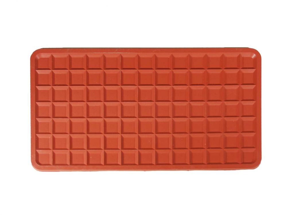 Silicone coasters without rim - red