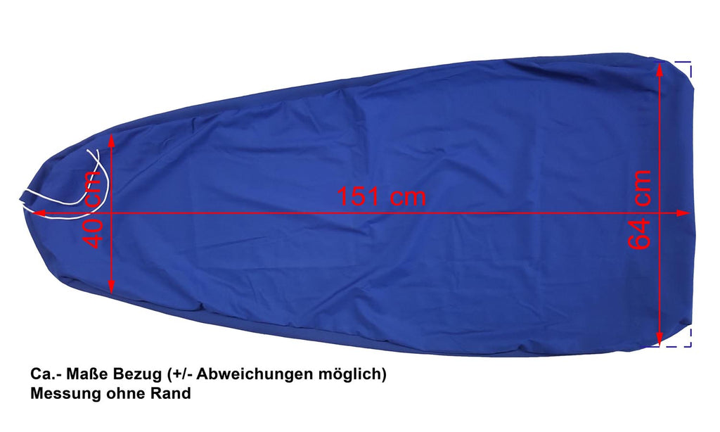 Cover made of polyester/cotton - blue, model DOB (for VEIT CR2, KRIETE F103, etc.)