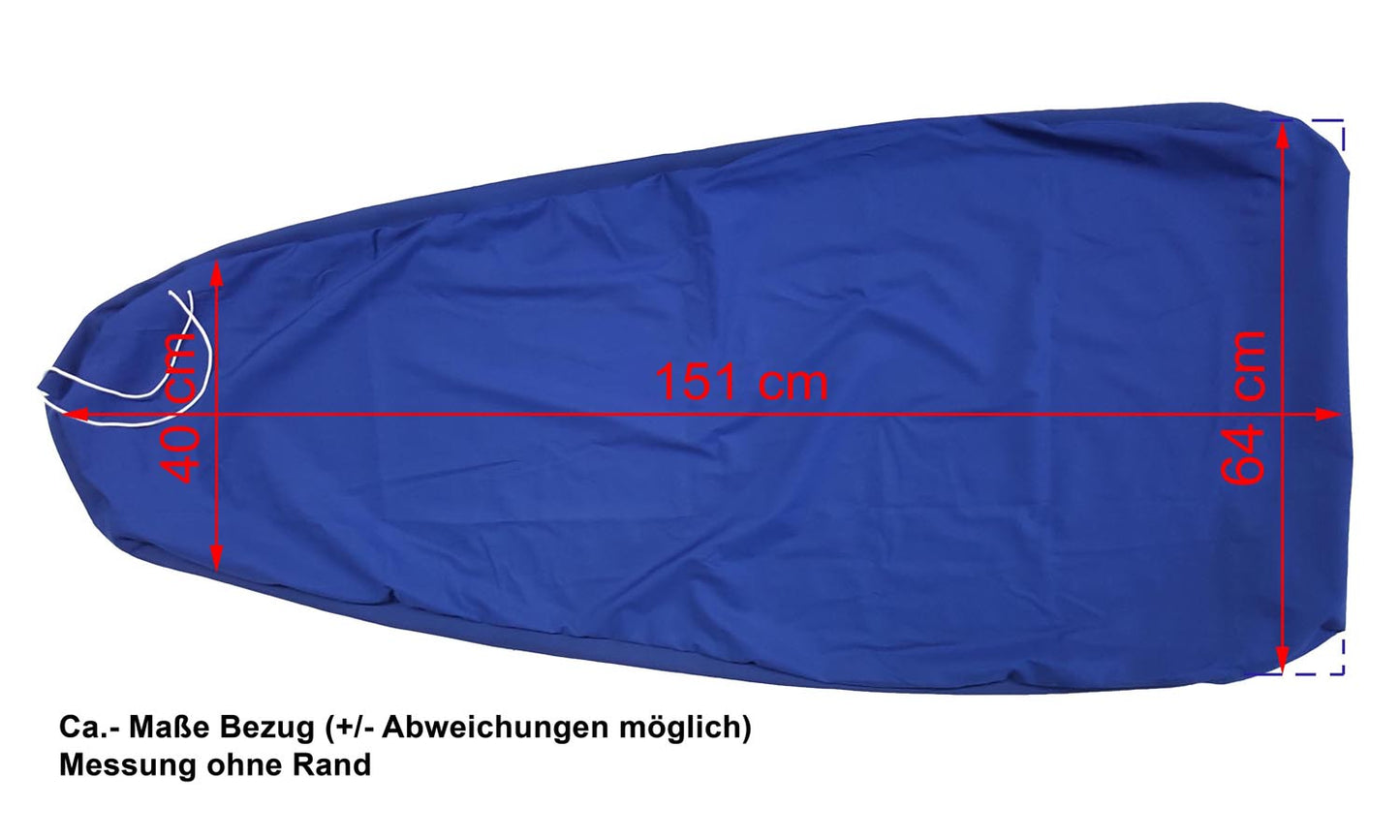 Bezug aus Polyester/ Baumwolle - blau, Modell DOB (für VEIT CR2, KRIETE F103, etc.)