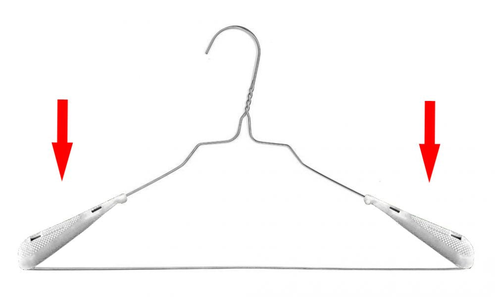 Plastic shoulder shaper caps for clipping onto wire hangers
