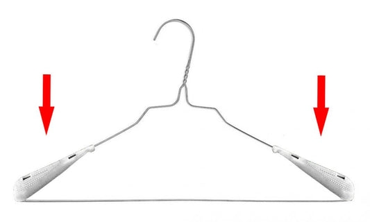 Schulterformerkappen aus Kunststoff zum Anklipsen auf Drahtbügeln