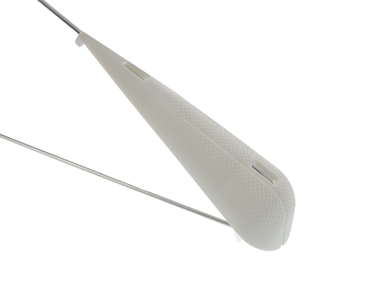 Plastic shoulder shaper caps for clipping onto wire hangers