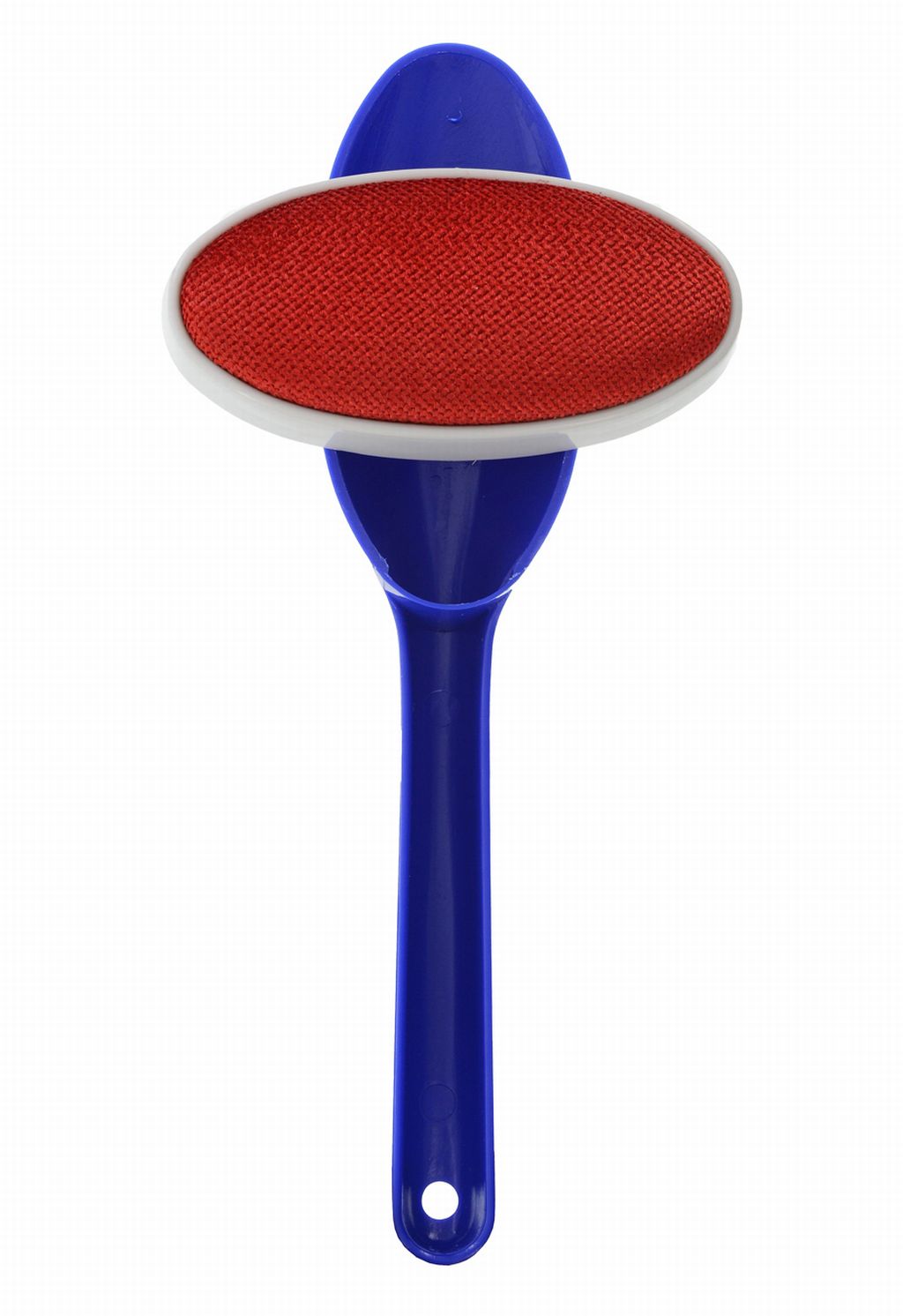 Rotatable textile brush, suitable for left- and right-handed users