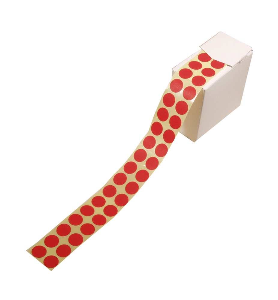 Pastilles adhésives de marquage - rouges