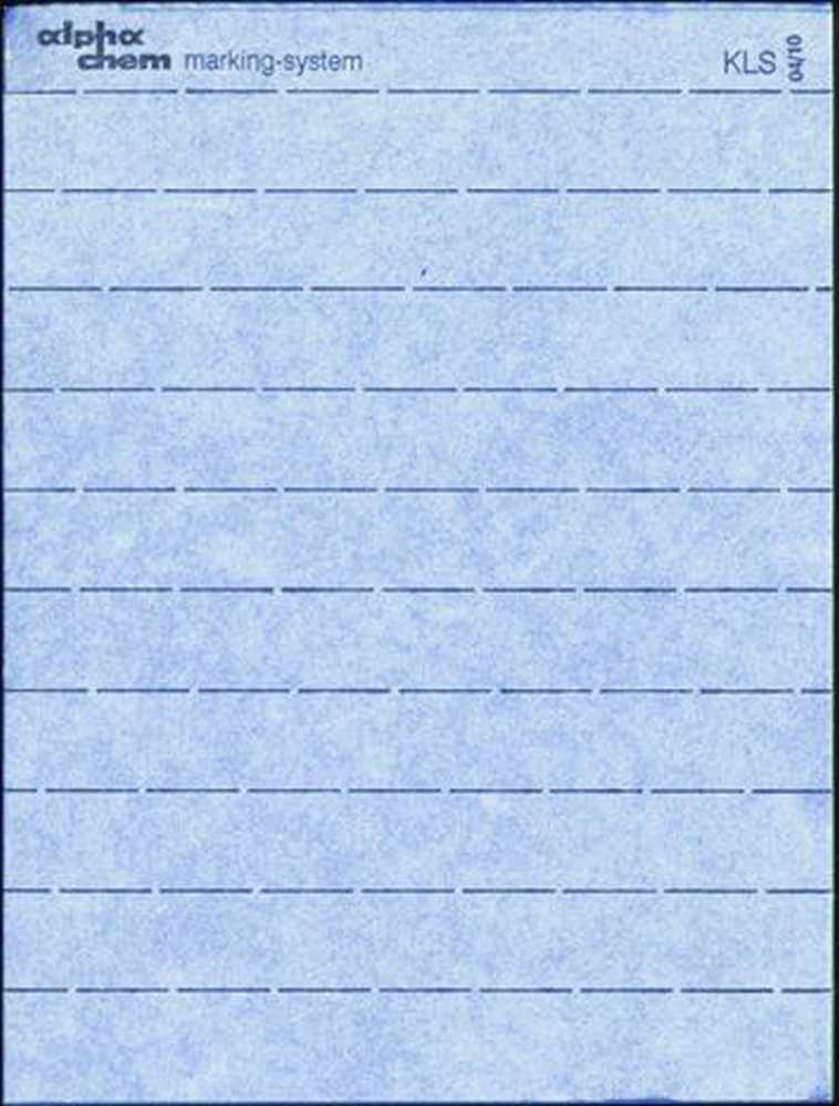 Knopflochstreifen ohne Nummerierung