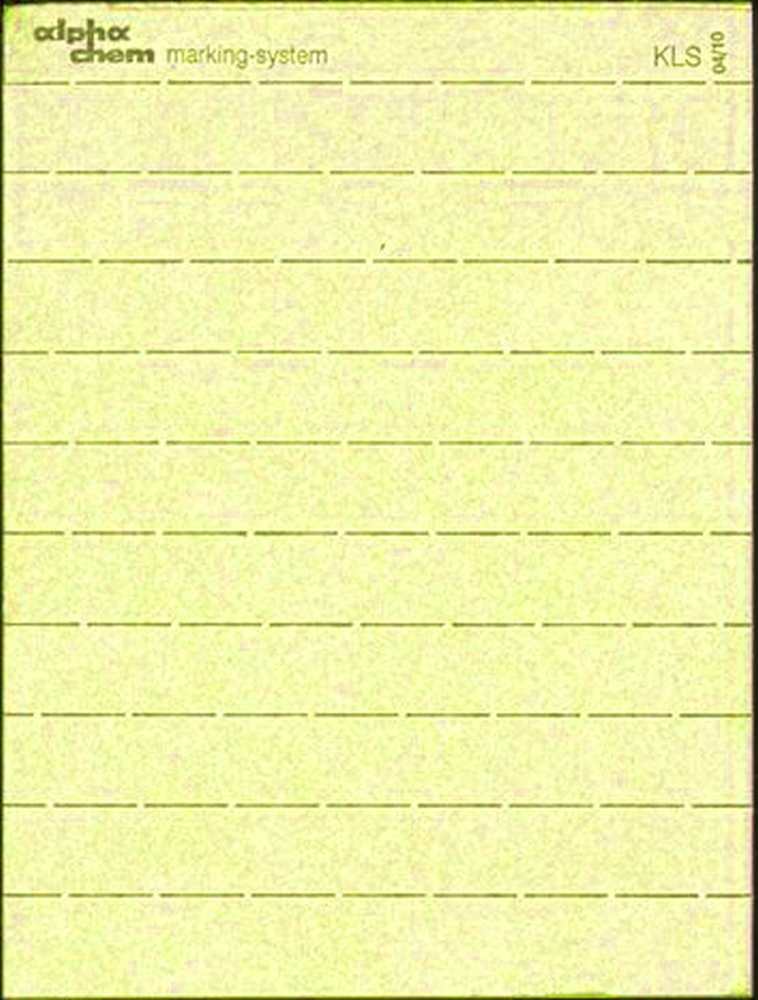 Knopflochstreifen ohne Nummerierung