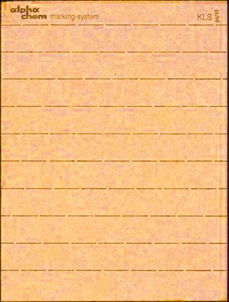 Buttonhole strips without numbering - white