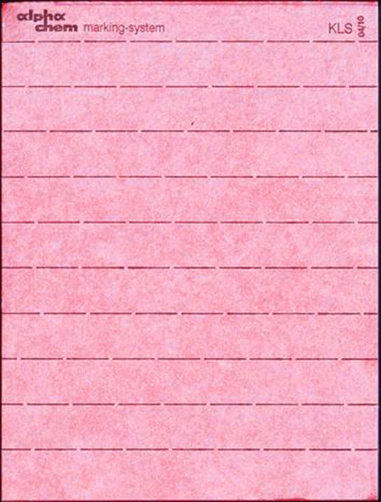 Knopflochstreifen ohne Nummerierung