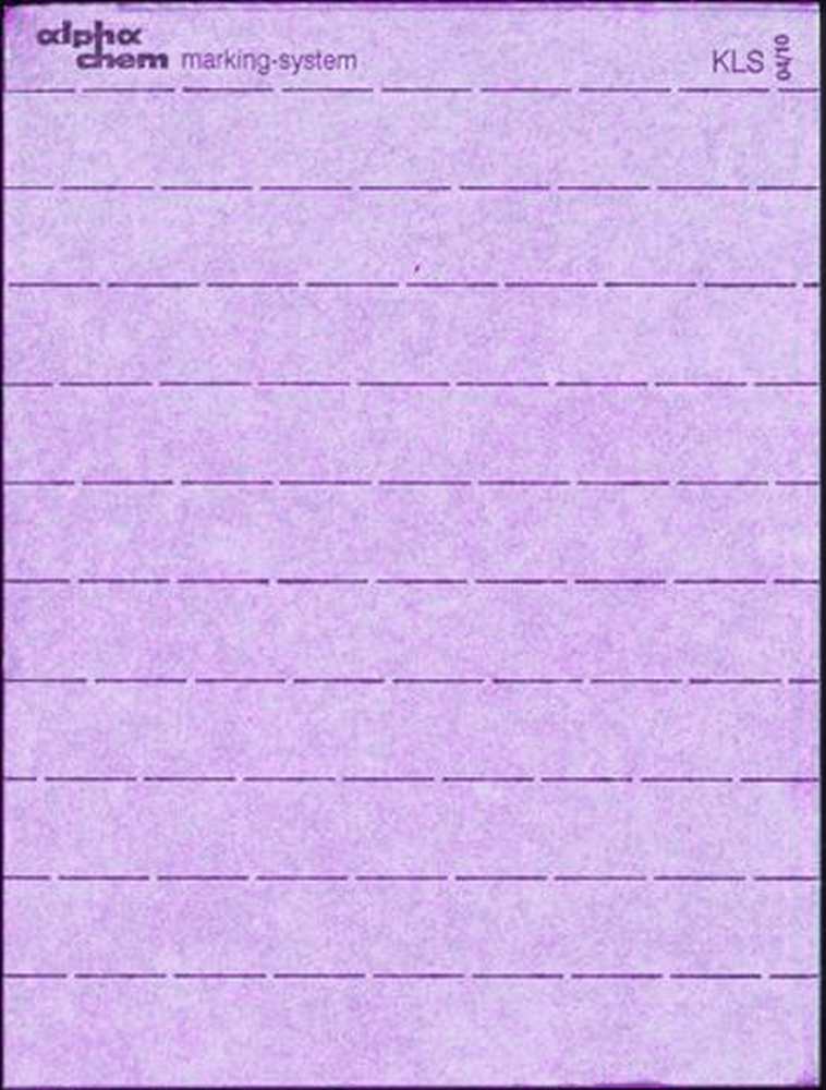 Buttonhole strips without numbering - white