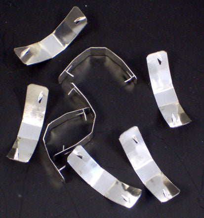 Skirt clip made of galvanized sheet metal
