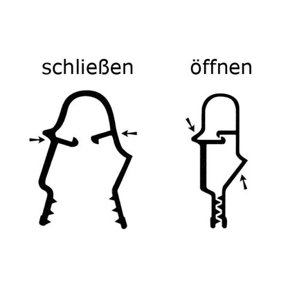 Rockklammer HAJO-CLIP aus Kunststoff