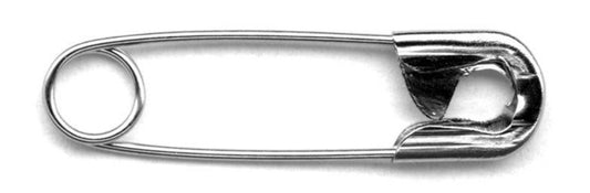 Épingles de sûreté 38 mm, acier nickelé