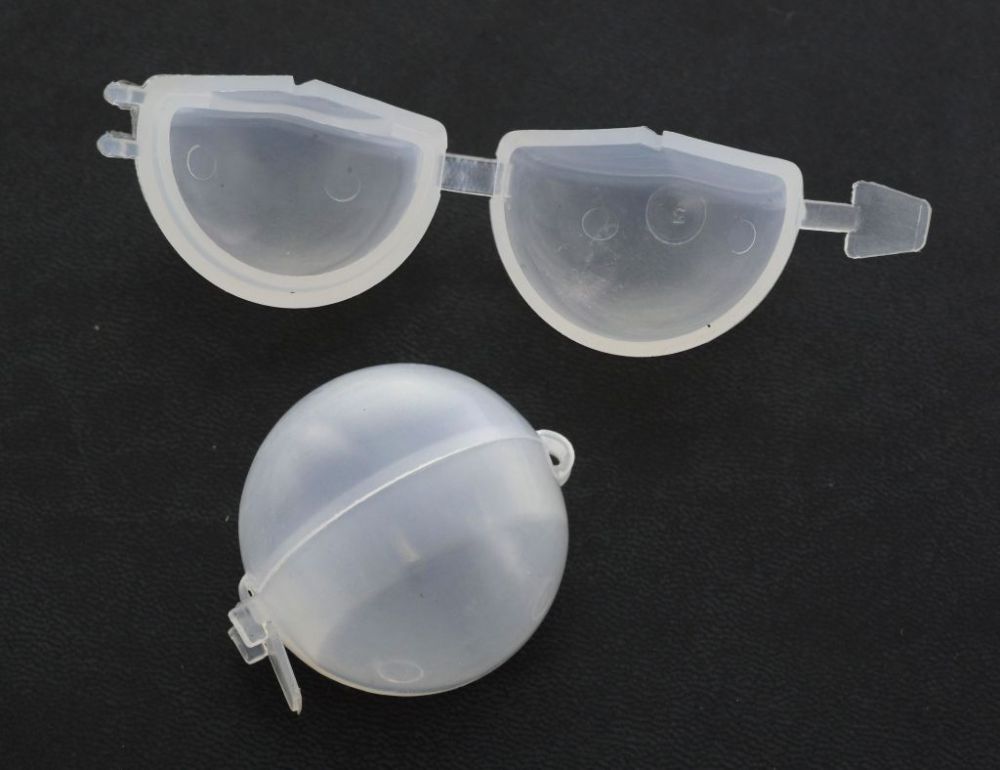 Knopfschutzkappe, Kunststoff, milchig-transparent