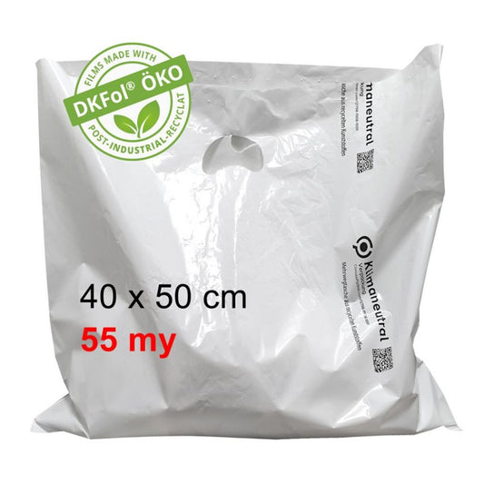 Tragetasche Mehrweg 40 x 50 cm | 55 my DKFOL-ÖKO, Klimaneutral