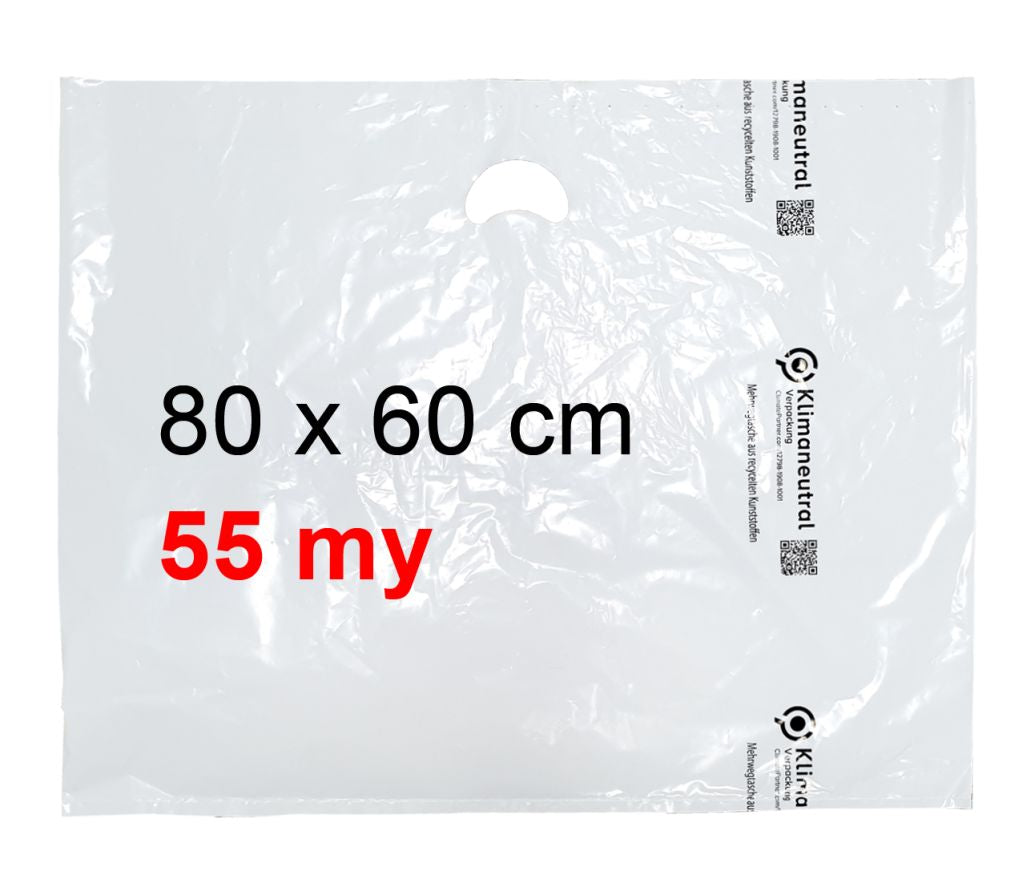 Tragetasche Mehrweg 80 x 60 cm | 55 my, DKFOL-ÖKO, Klimaneutral