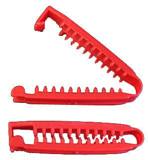 Wäsche-Netzverschluss-CLIP aus Kunststoff - rot