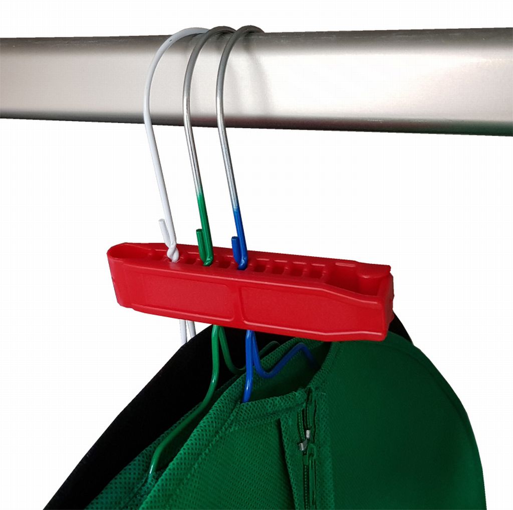 Clip de fermeture pour filet à linge en plastique rouge