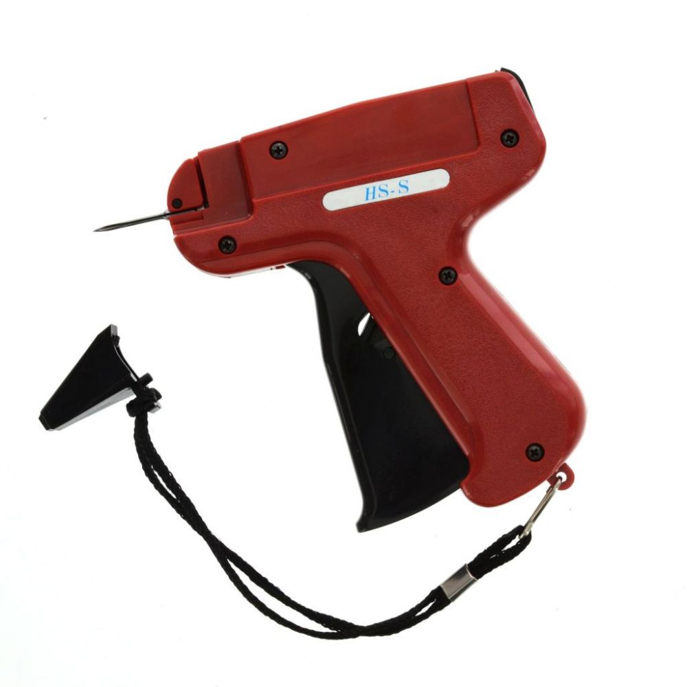 Agrafeuse d'étiquettes HS-ELEGANCE S - rouge, forme pistolet standard