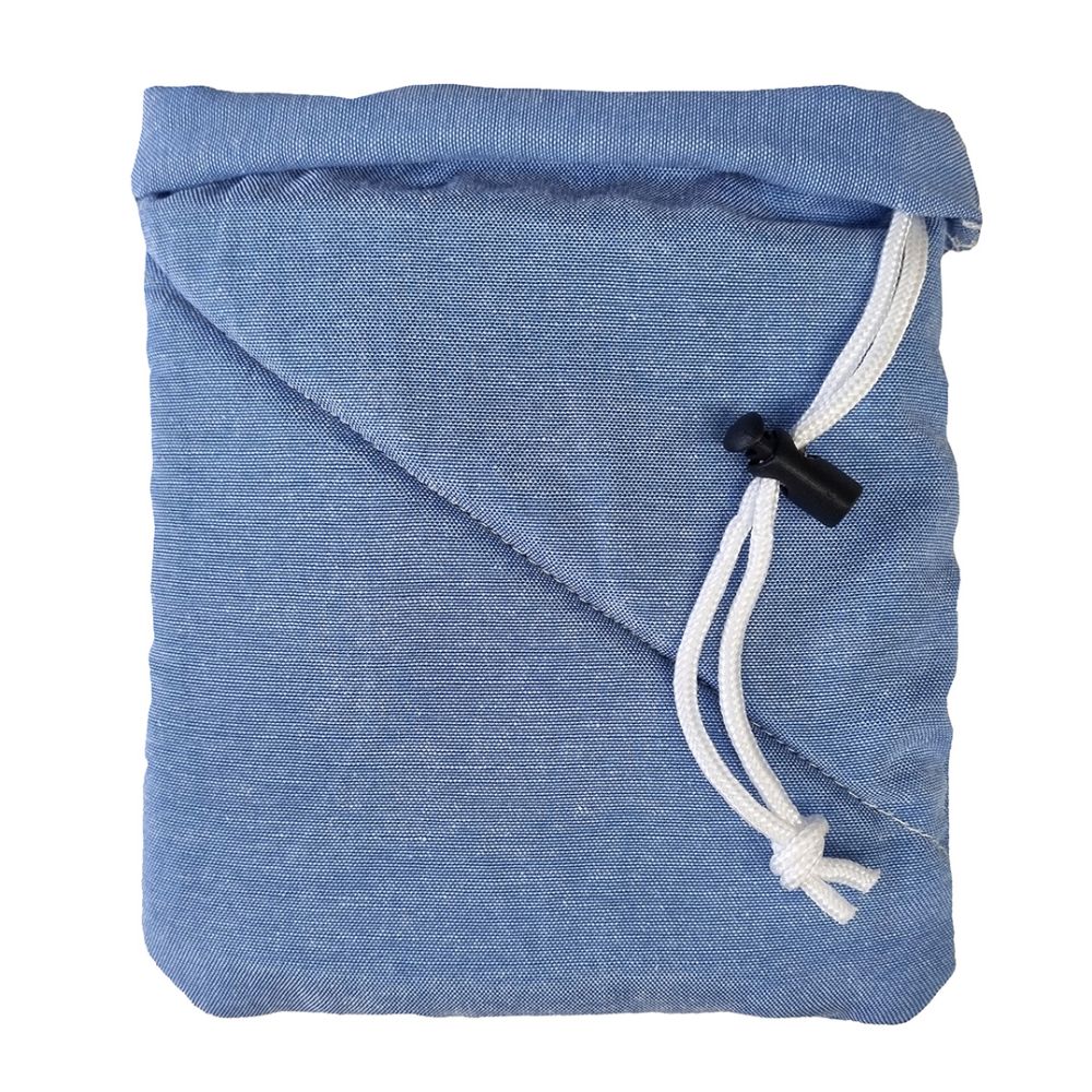 Schutzbeutel für Schnallen und Karabinerhaken - blau