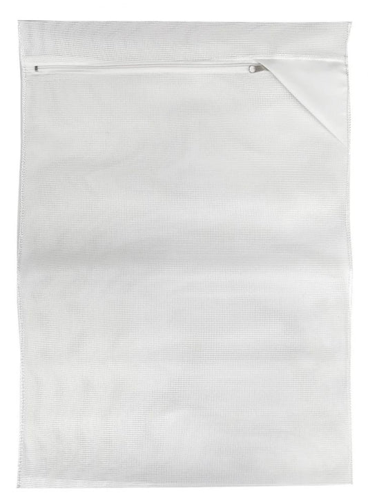 Reinigungsnetz mit Reissverschlussund Zipp-Abdeckung -80 × 130 cm, weiss