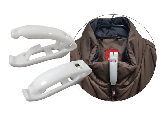 Clip de protection de fermeture éclair HAJO en plastique blanc